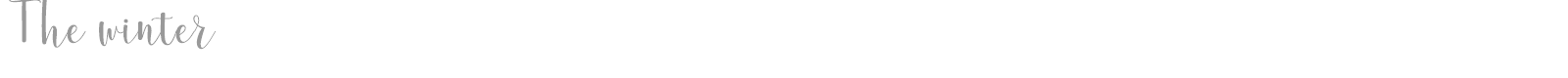 The Winter font preview